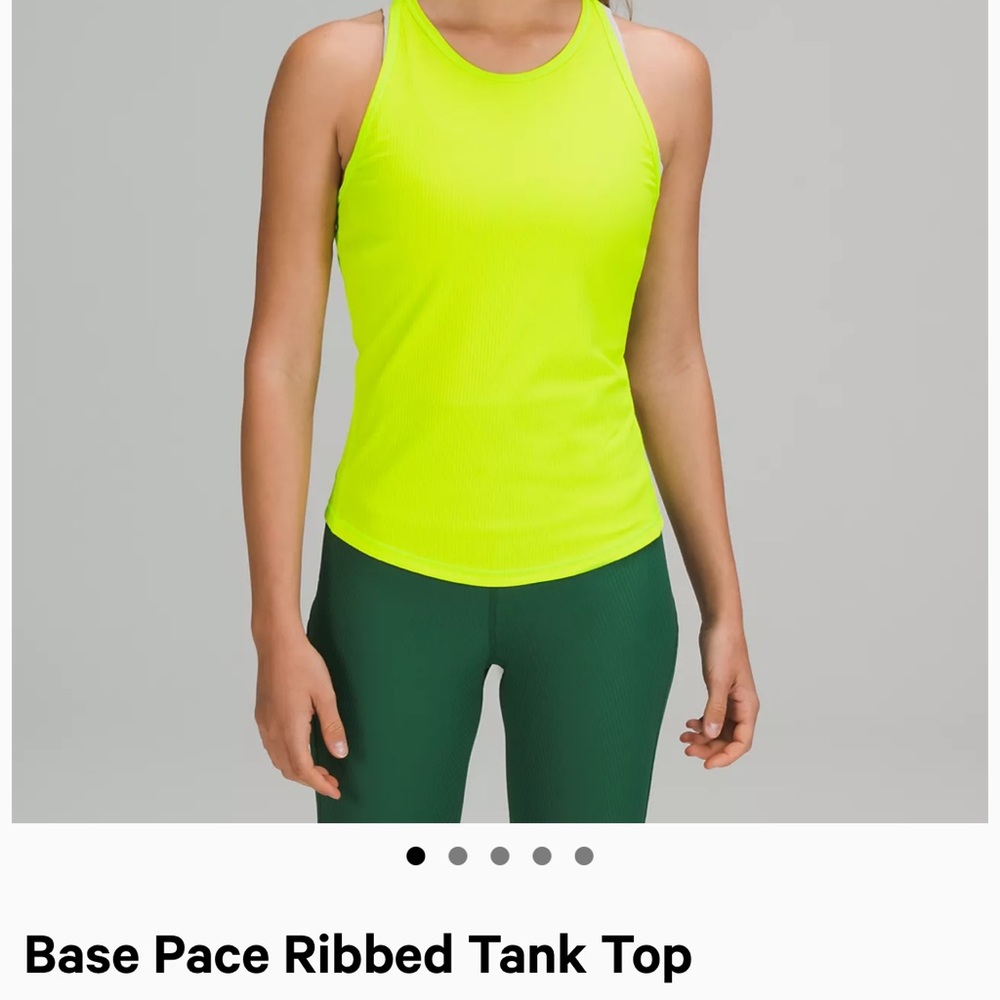 Lululemon tank top.